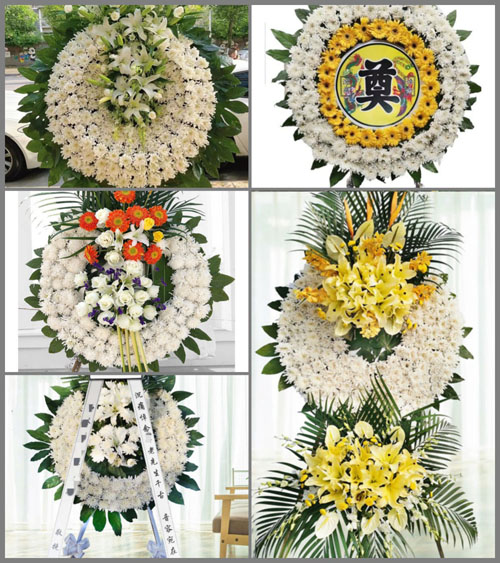 山东青岛即墨市温泉街道北小峨村花圈速递